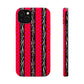 HOT PINK ZEBRA CHECKERED MAGSAFE IMPACT-RESISTANT PHONE CASE