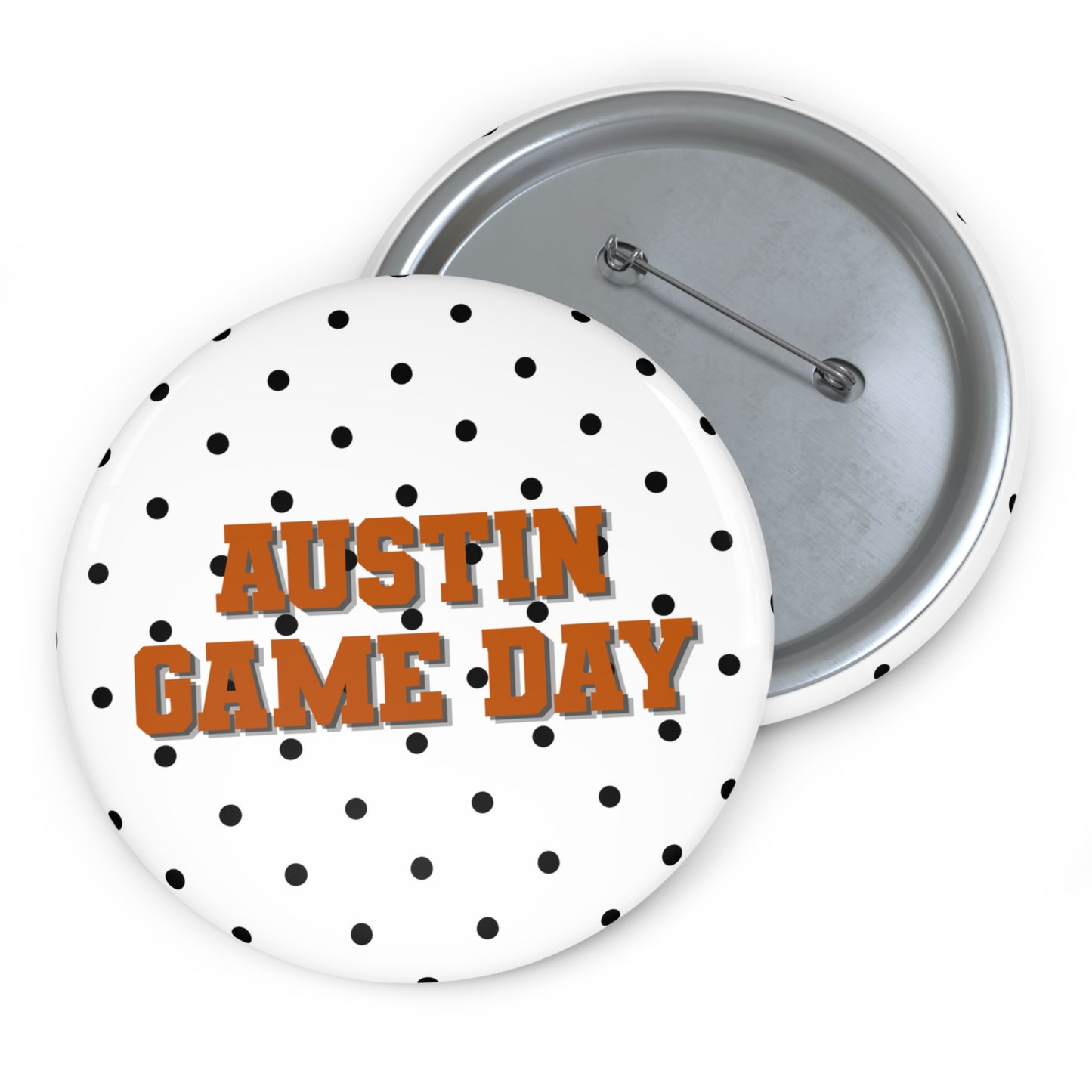 AUSTIN GAME DAY BUTTON PIN
