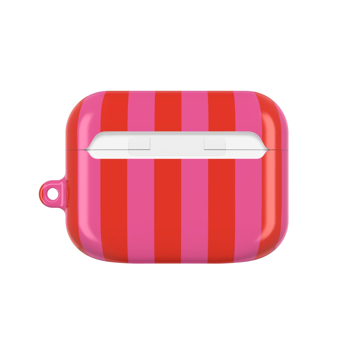 RED + PINK STRIPE AIRPODS CASE