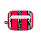 HOT PINK ZEBRA CHECKERED AIRPODS CASE