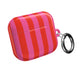 RED + PINK STRIPE AIRPODS CASE