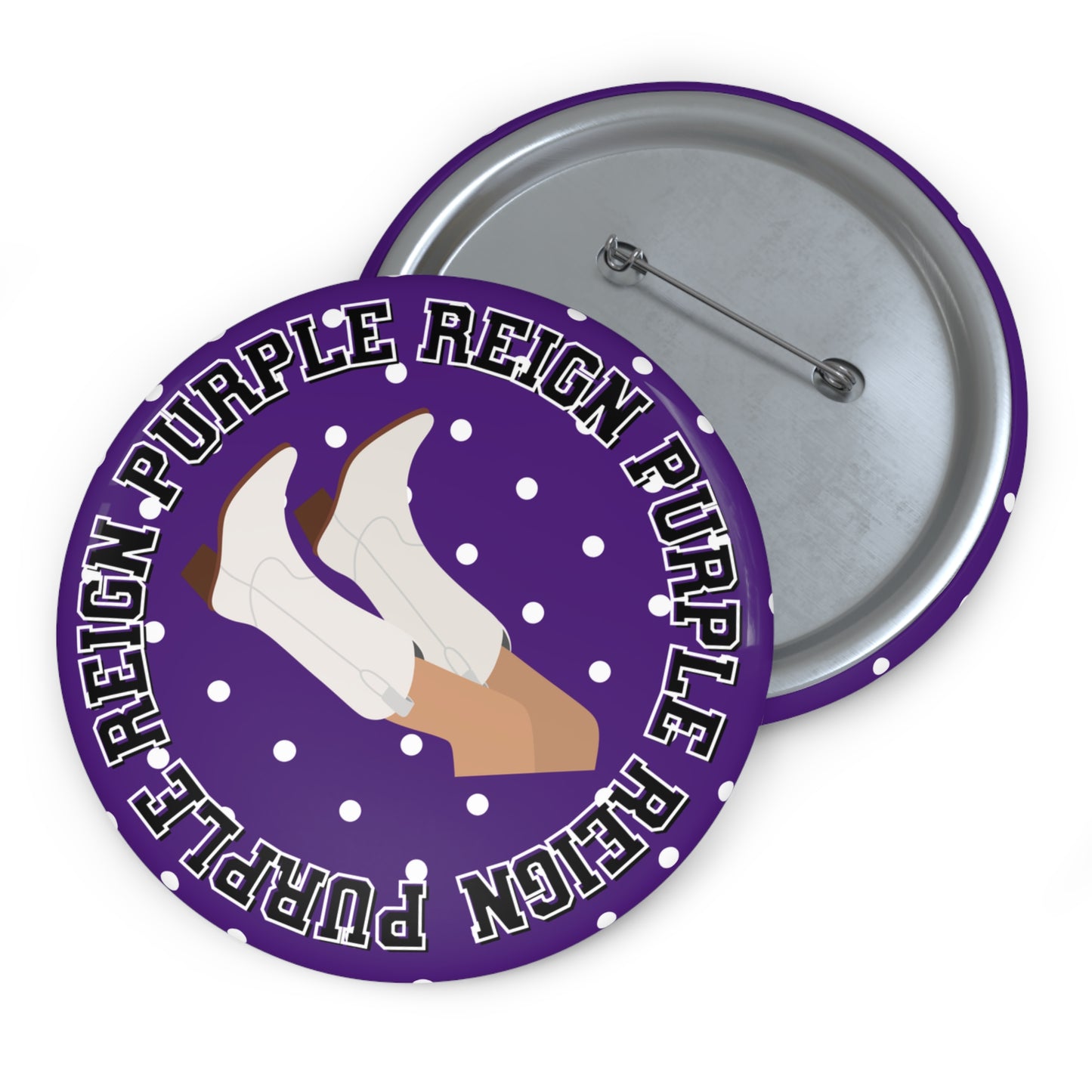 PURPLE REIGN BUTTON PIN
