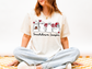 FOOTBALL GHOST RED AND WHITE GRAPHIC TEE