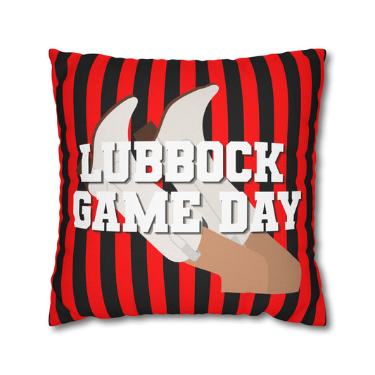 LUBBOCK GAME DAY THROW PILLOW CASE
