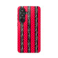 HOT PINK ZEBRA CHECKERED MAGSAFE IMPACT-RESISTANT PHONE CASE