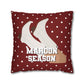 MAROON SEASON THROW PILLOW CASE