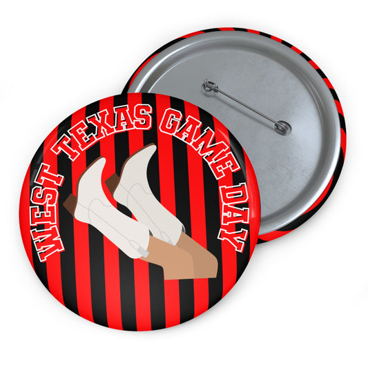 WEST TEXAS GAME DAY BOOTS VARSITY BUTTON PIN