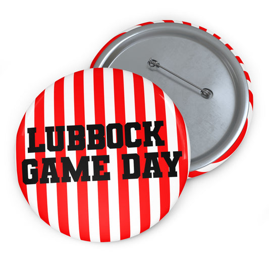 LUBBOCK GAME DAY VARSITY BUTTON PIN