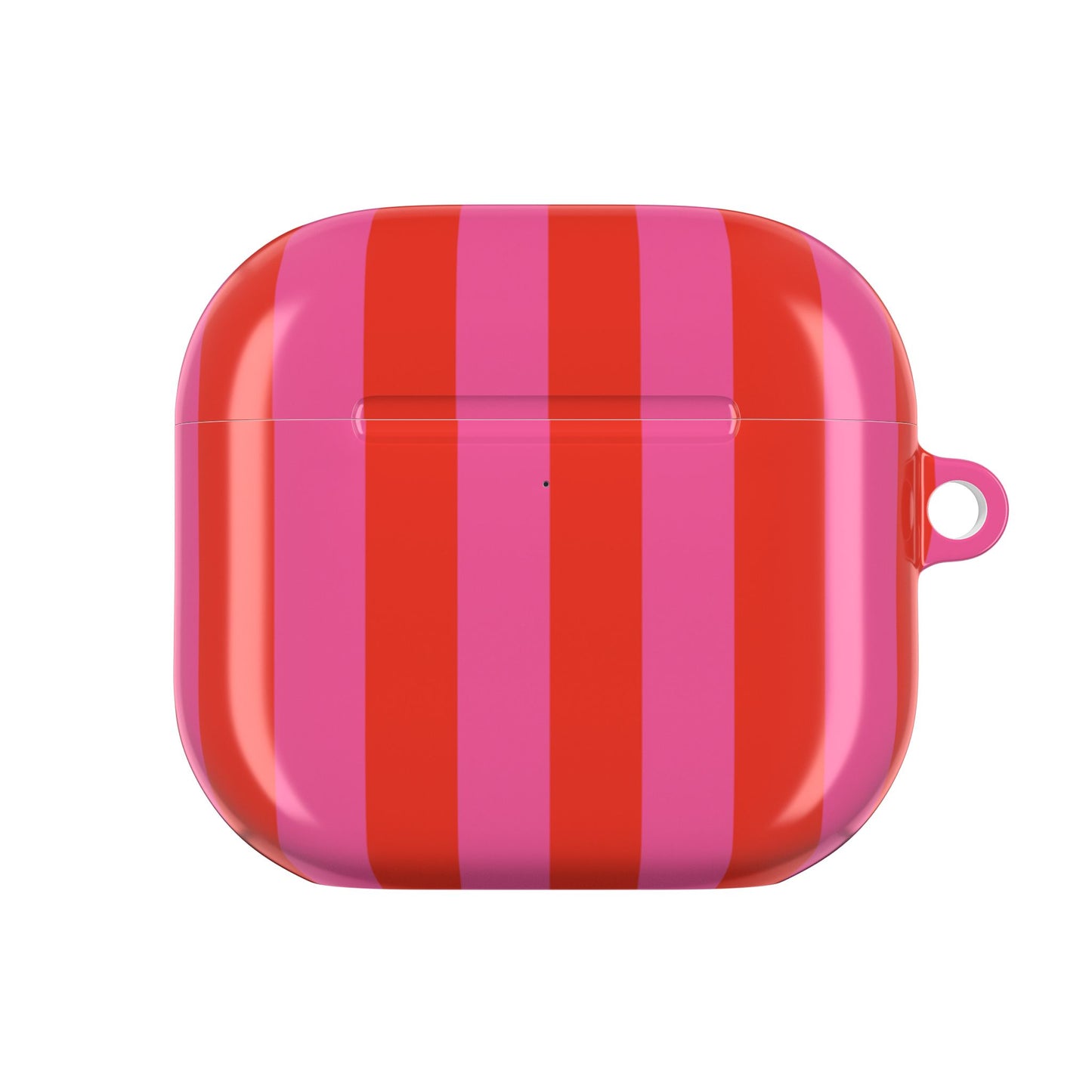 RED + PINK STRIPE AIRPODS CASE